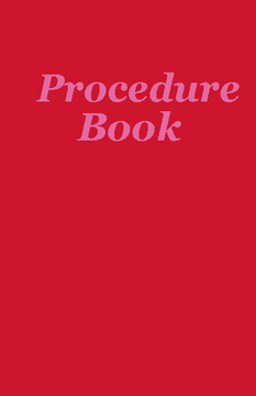 Cosmetology Procedure Book
