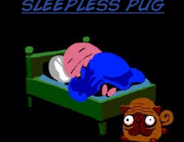 Sleepless pug