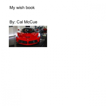 My wish book