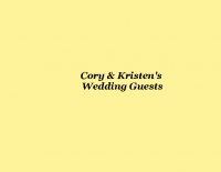 Cory & Kristen's Wedding
