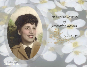 In Loving Memory of Jacqueline Keegan