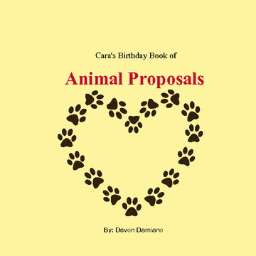 Cara's Birthday Book of Animal Proposals