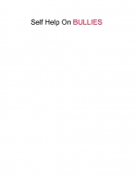 Self Help on Bullies