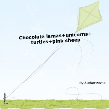 Chocolate unicorns and lamas and turtles and pink sheep