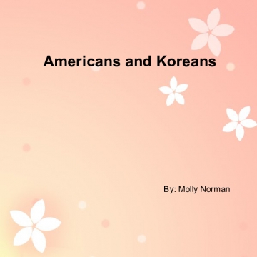 Americans and Koreans
