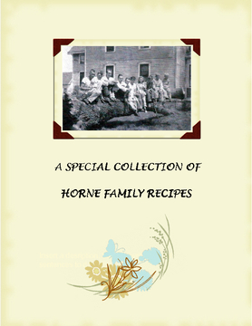 Horne Family Cookbook