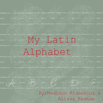 My Latin Alphabet