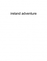 Ireland adventure