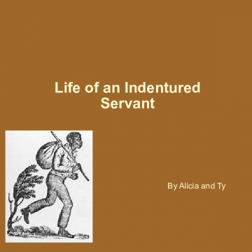 Life of an Indentured Servant