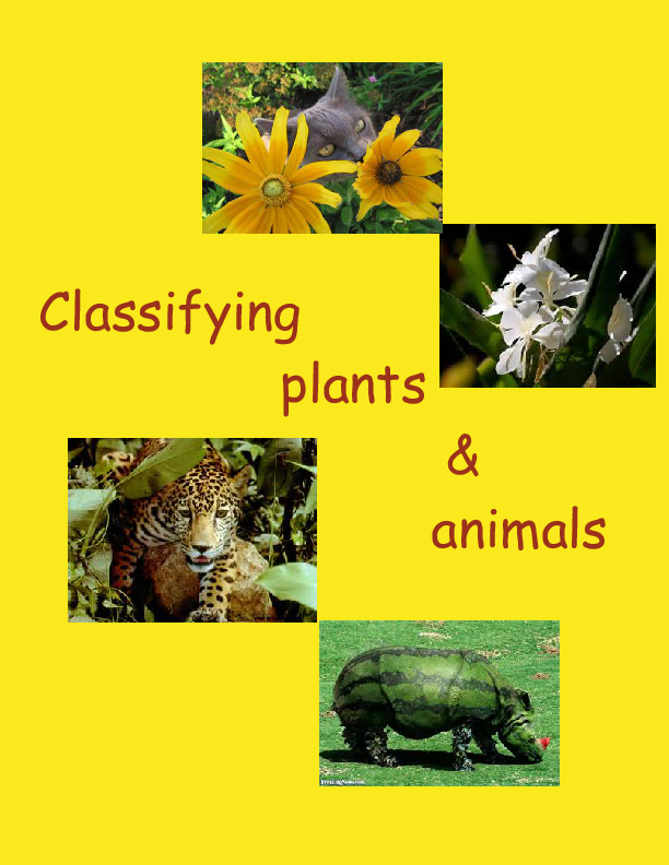 classifying plants and animals scienti Book 453570