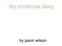 my christmas diary