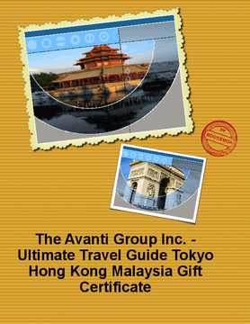 The Avanti Group Inc. - Ultimate Travel Guide Tokyo Hong Kong Malaysia Gift Certificate
