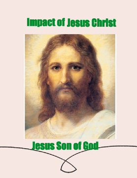 Impact of Jesus Christ