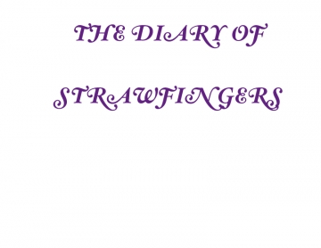 The Diary of Strawfingers