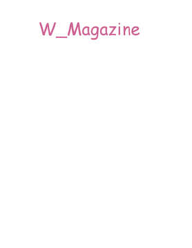 W_Magazine