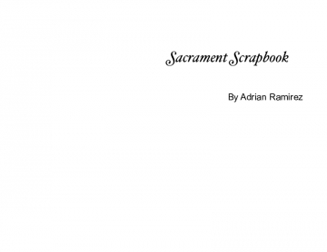 sacrament scrapbook