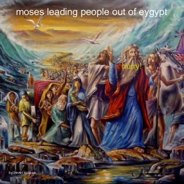 Moses leading people out of eygypt