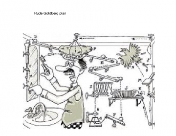 Rube Goldberg plan