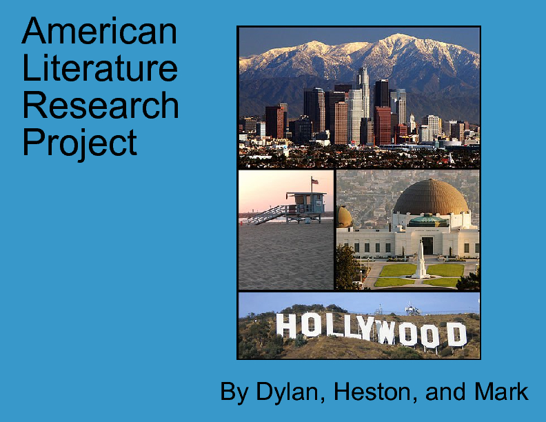 american literature research projects