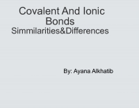 Covalent&Ionic Bonds