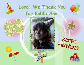 Lord, We Thank You for BOBBI ANN