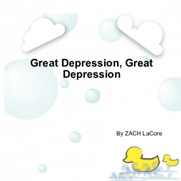 Great Depression, Great Depression