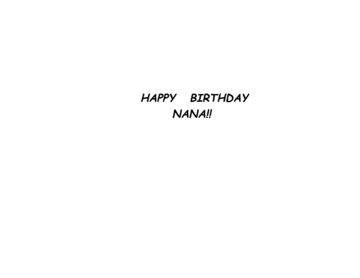 Happy Birthday Nana!