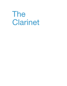 The clarinet