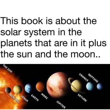 The features of the solar system!
