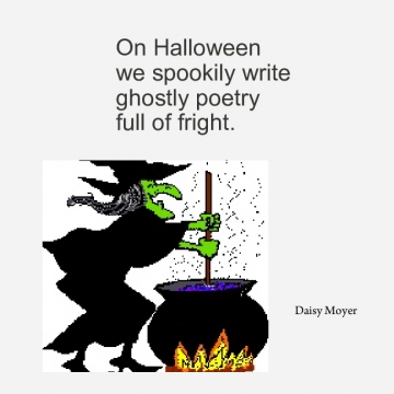 On Halloween we spookily write ghostly poetry full of fright