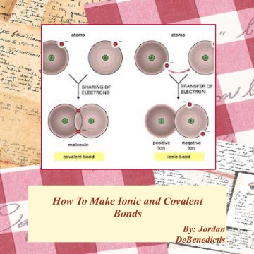 How to make Ionic and Covalent Bonds