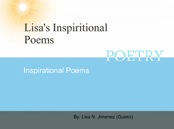 Lisa's Poetry Book