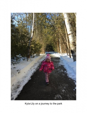 Kyla-Lily and friends on a journey to the playground