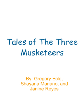 Tales of The Three Musketeers