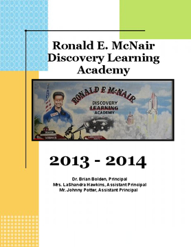 McNair Discovery Learning Academy's 2013-2014 Yearbook