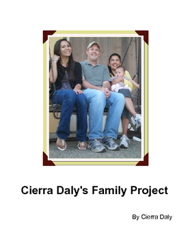 Cierra Daly's Family Project