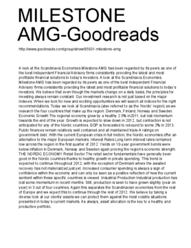 MILESTONE AMG-Goodreads