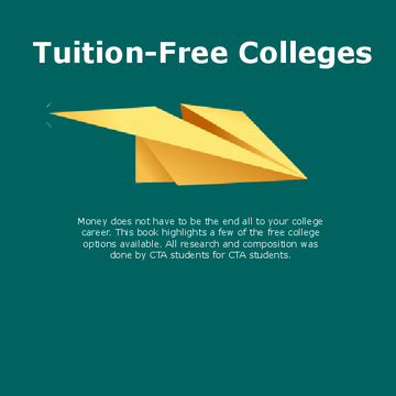 Tuition-Free Colleges