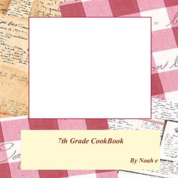Noah's recipe book