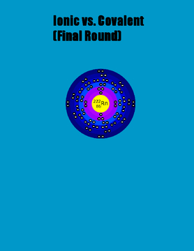 Ionic vs. Covalent (Final Round)
