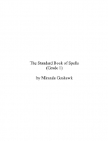 Standard Book of Spells (Grade one)