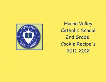 HVCS 2nd-Grade Cookie Recipes