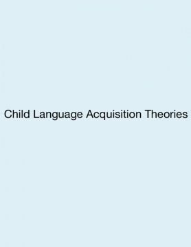Child Acquisition Research