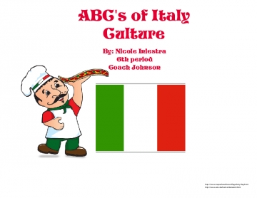 ABC's of Italy Culture