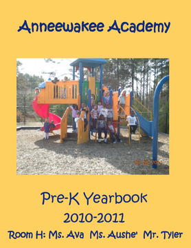 Anneewakee Academy Pre-K Yearbook