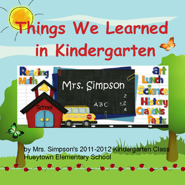 Things We Learned In Kindergarten