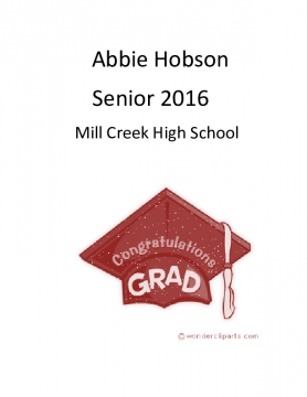 Abby Hobson's  Senior 2016