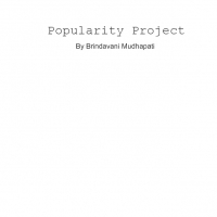 Popularity Project