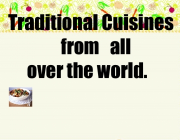 Traditional everyday cuisines