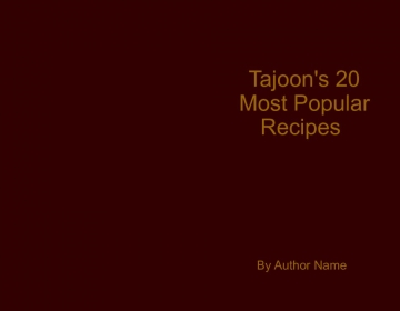 Tajoon's 20 Most Popular Recipeps